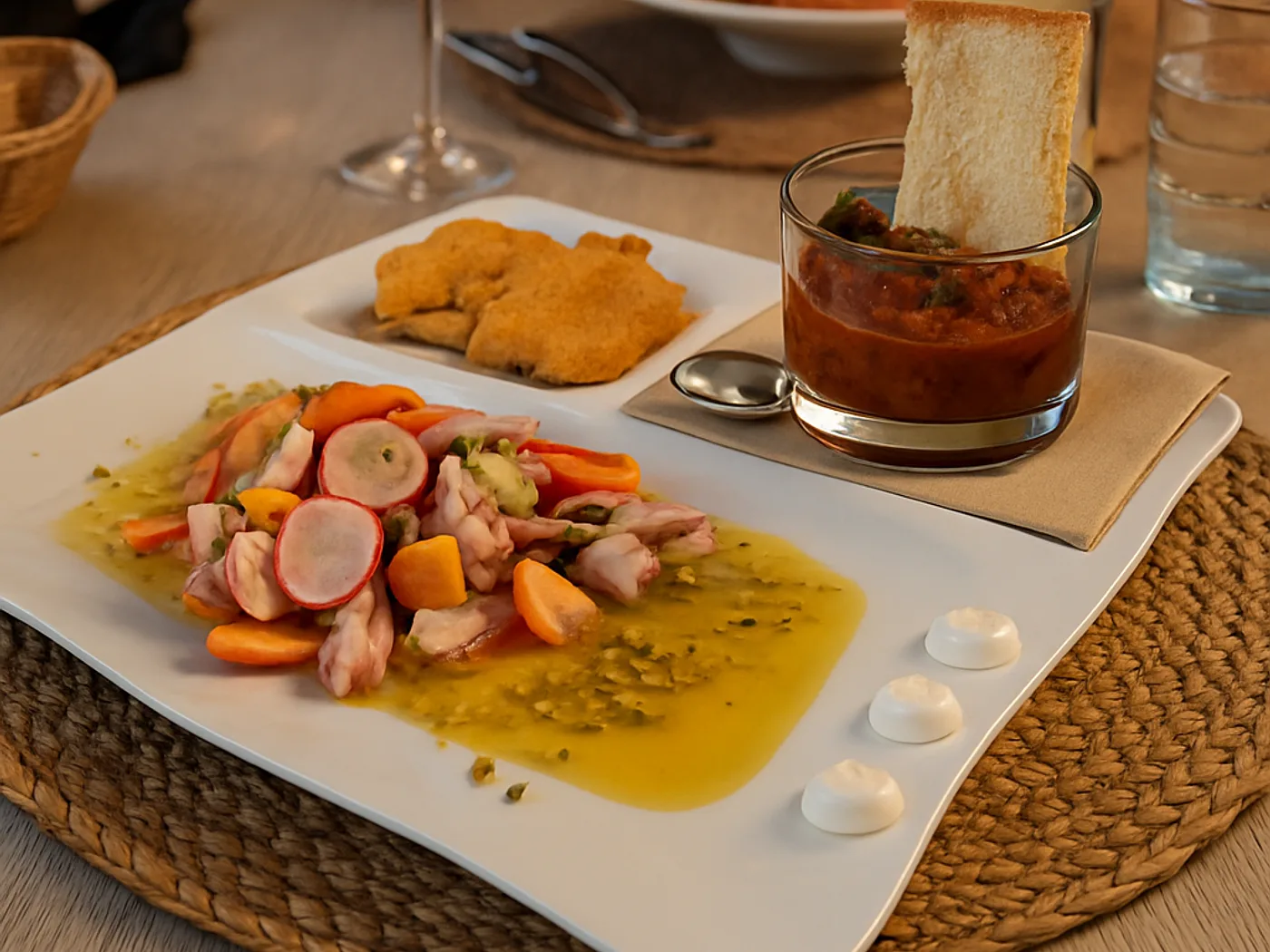 Pesce fresco in guazzetto con verdure